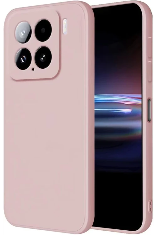 Xiaomi Mi 15 Kılıf Nano içi Kadife Silikon - Pudra