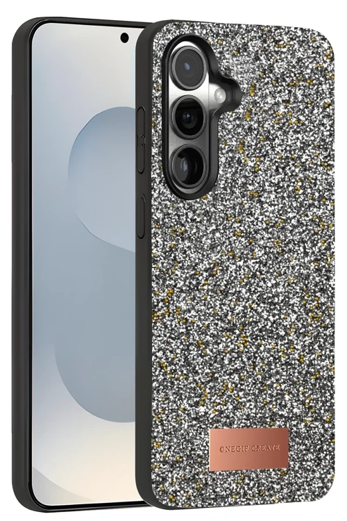 Samsung Galaxy S25 Bright Simli Kapak - Gold