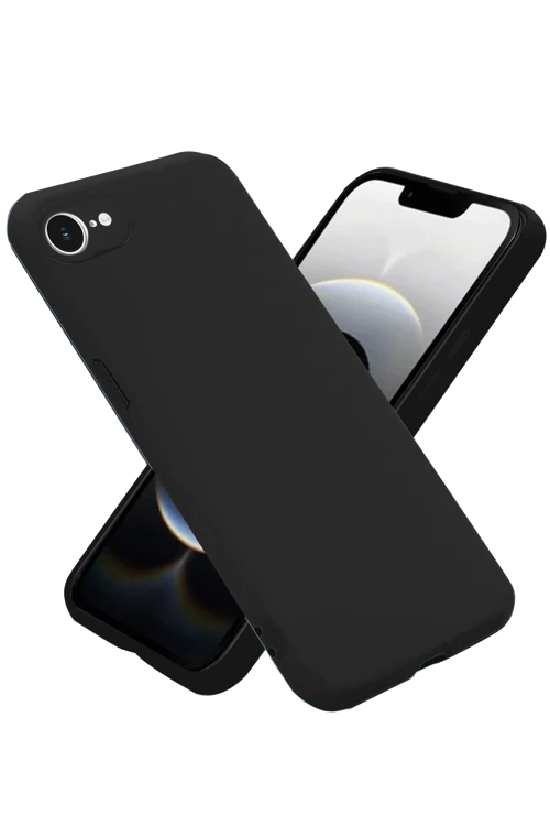 Apple iPhone 16E Kılıf First Silikon - Siyah