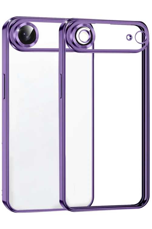 Apple iPhone 17 Air Razer Lensli Silikon - Mor