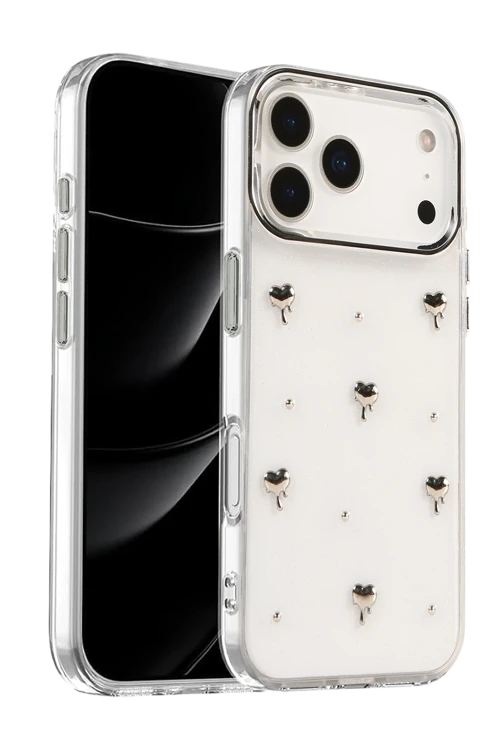 Apple iPhone 17 Pro Fiyonk Desenli Kapak - Desen 1