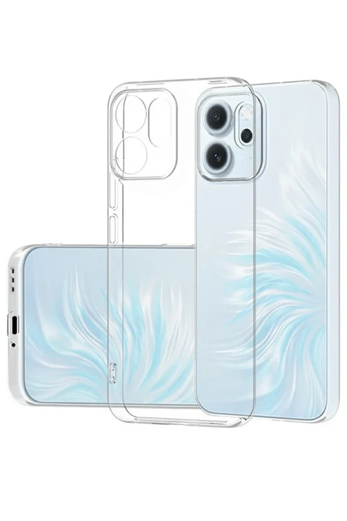 Oppo Reno 14F Kılıf Lüx Şeffaf Silikon
