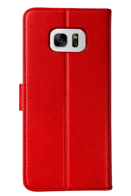 Samsung Galaxy S7 Edge Trend S Plus Kapaklı Kılıf - Kırmızı