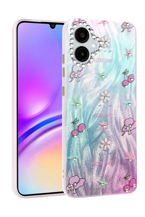 Samsung Galaxy A06 Kılıf Blade Aynalı Desenli Kapak - Desen 4