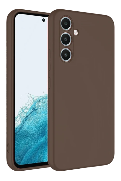 Samsung Galaxy A16 5G Kılıf First Silikon - Kahverengi