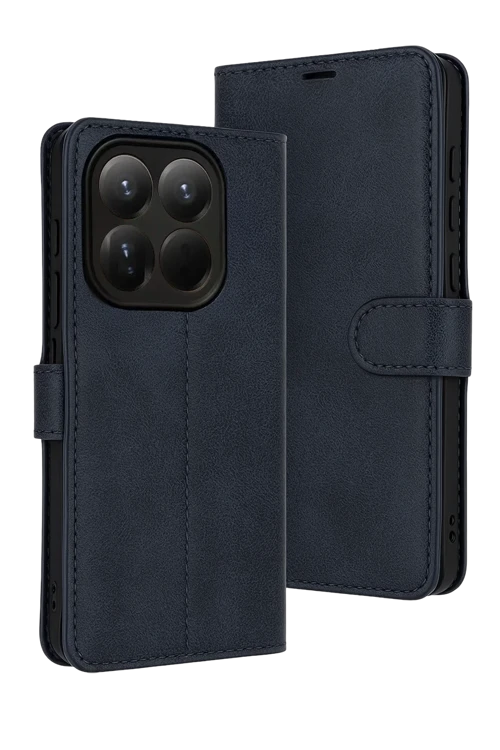 Xiaomi Mi 15T Trend S Plus Kapaklı Kılıf - Lacivert