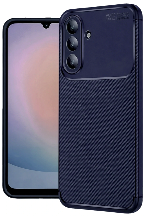 Samsung Galaxy A27 5G Auto Focus Karbon Kapak - Lacivert