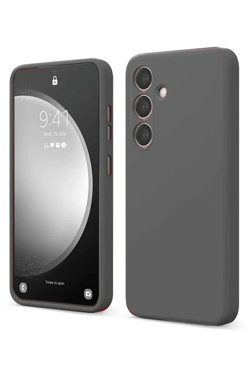 Samsung Galaxy S24 FE Kılıf First Silikon - Gri