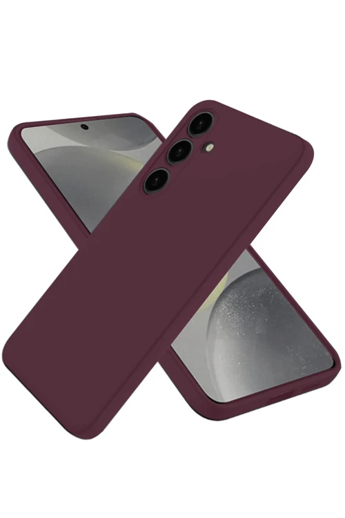 Samsung Galaxy A26 Kılıf First Silikon - Mürdüm