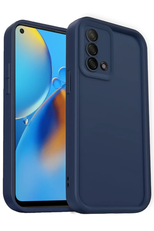Oppo A74 4G Kılıf Viera Silikon - Lacivert