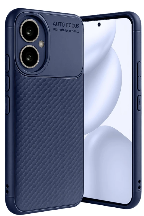 Honor 400 Kılıf Auto Focus Karbon Kapak - Lacivert