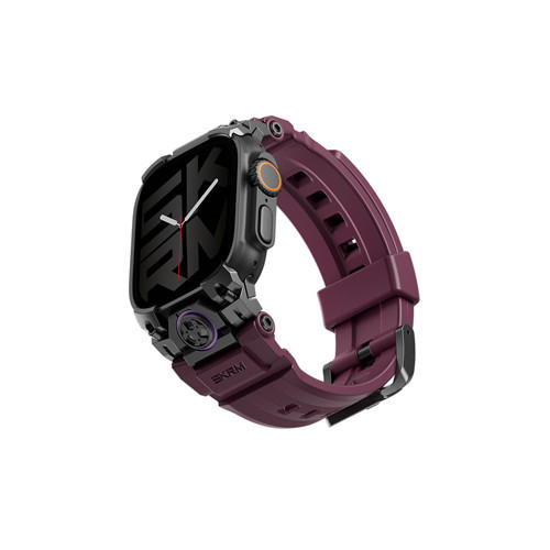 Watch Ultra 49Mm Uyumlu Talon Serisi Suya Dayanıklı Silikon Kordon Bordo