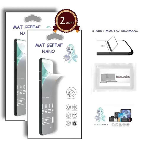 Nothing Phone 4B Uyumlu NANO Ekran Koruyucu 2 Adet Ultra İNCE Esnek MAT Şeffaf