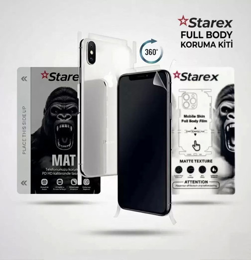 Zte V60 Uyumlu NANO Ekran Koruyucu MATTE HAYALET - Full Arka Kaplama 360 Koruma STAREX