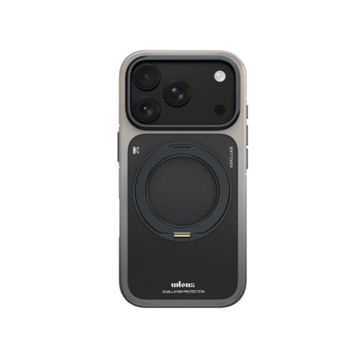 İphone 17 Pro Uyumlu Kılıf M-Safe Şarj Özellikli Sert Pc Arvox Standlı Kapak Siyah