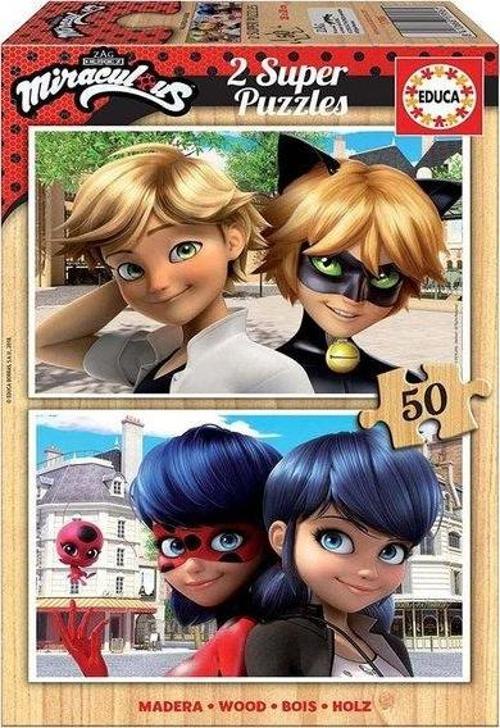 17956 Ladybug Ahşap 2x50 Parça Puzzle