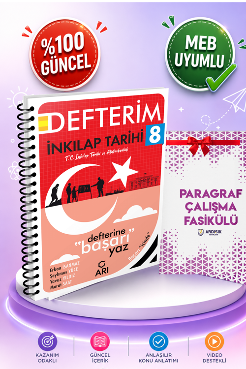 Arı Yayınları 8. Sınıf Sosyalimo İnkılap Tarihi Defterim