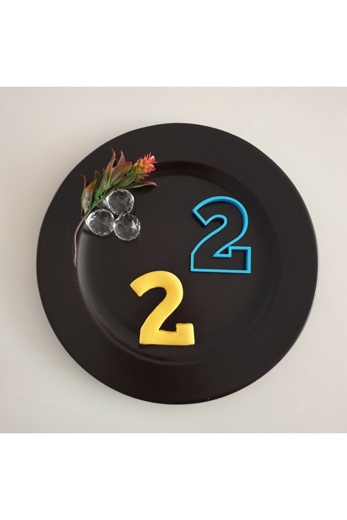 Iki 2 Rakam Kurabiye Kalıbı 70x90x12 Mm