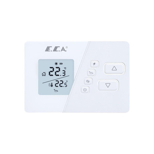 . E.C.A 200W Kablosuz Oda Termostatı Poly Comfort Dijital Ekran ve Hassasiyet 0,1°C