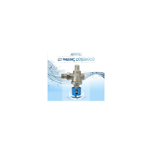 Volanlı Tip Su Basınç Düşürücü Valf 3/4" Iç Vida x Rakorlu 602111110