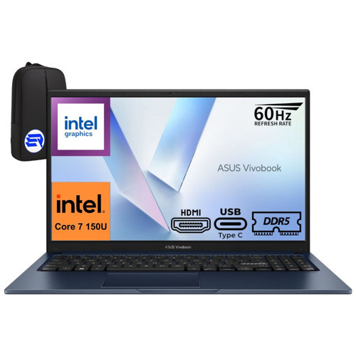 Vivobook 15 X1504VA-BQ5456EP7 Intel Core 7-150U 40GB 1tb SSD Windows 11 Pro 15.6" Fhd + Elektropasaj Çanta