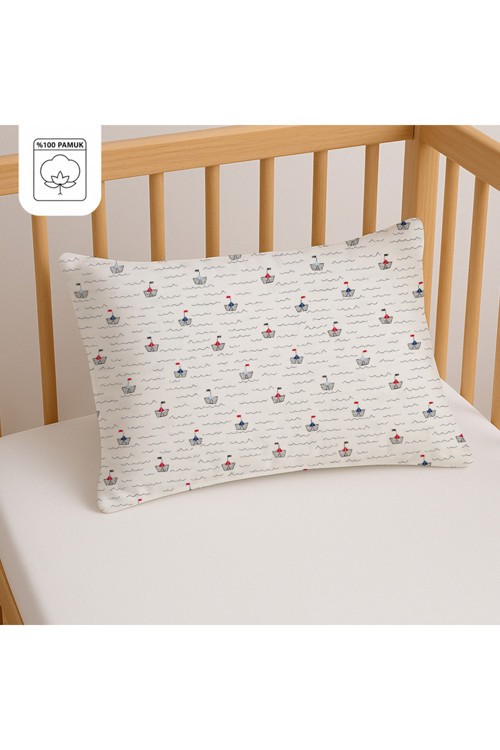 %100 Pamuklu Bebek Yastık Kılıfı | 35x45 ( 2 Adet )