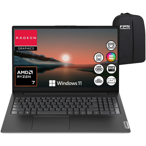 V15 G4 Ryzen 7 7730U Amd Radeon 24GB Ram 1tb SSD 15,6" Fhd 82YY0012TR W11 Taşınabilir Bilgisayar