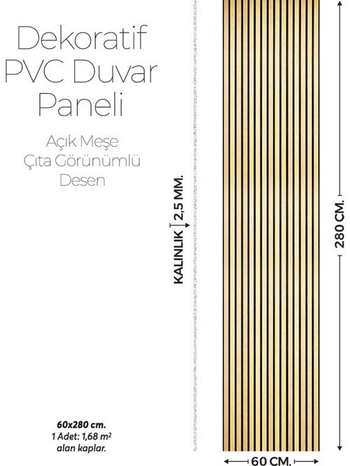 60X280 Duvar Paneli Lambiri Desen ,salon,duvar,tv Ünitesi-Meşe,Siyah