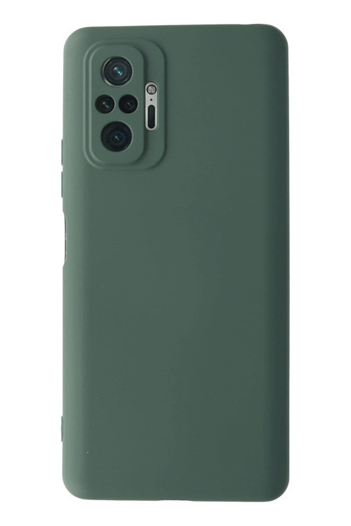 Xiaomi 10 Pro ile Uyumlu Kapak İçi Kadife Kamera Korumalı Lansman Silikon Kılıf - Yeşil