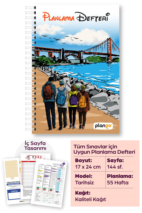 Planlama Defteri TYT - AYT - LGS - KPSS Sınav Planlama Defteri
