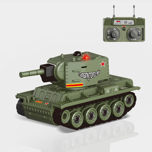 Şarjlı Uzaktan Kumandalı Mini Tank 2.4 GHz - Kızılötesi Savaş Modu & Sesli Şarjlı 7 cm