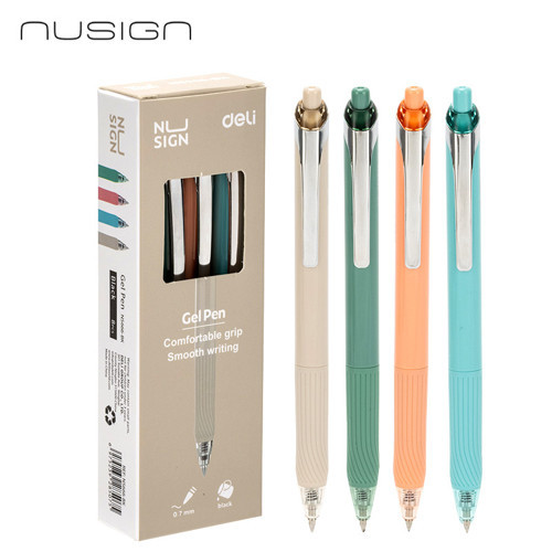 NUSIGN 0.7 mm Jel Kalem Mavi Mürekkep Ergonomik Yazım Kalemi