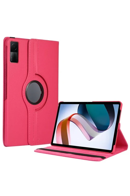 Xiaomi Redmi Pad SE 4G Kılıf 360 Tablet Deri Kılıf - Pembe