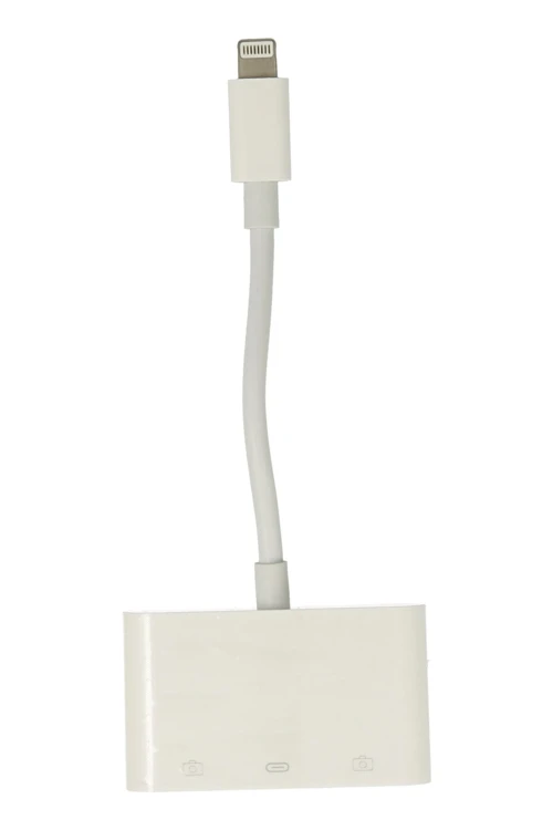 APR23 Iphone Otg 3in1 - Beyaz
