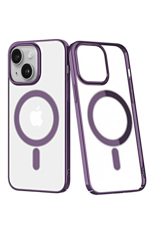 Apple iPhone 14 Plus Kılıf Element Magneticsafe Sert Kapak - Mor