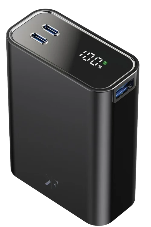 PW501 20.000 mAh Dijital Göstergeli 2 Adet 45W Type-C ve 22.5W USB Çıkışlı Şarj PD Hızlı Şarj Powerbank - Siyah