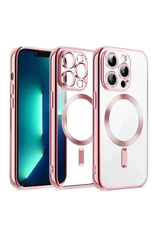 Apple iPhone 12 Pro Kılıf Kross Magneticsafe Kapak - Rose