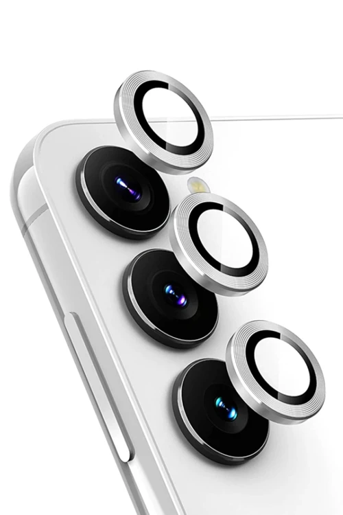 Samsung Galaxy A25 5G Valdez Metal Kamera Lens - Gümüş