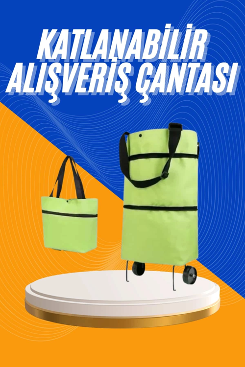 zeyta12 Alışveriş Çantası Katlanabilir Pazar Arabası Tekerlekli Pazar Arabası Katlanabilir ze