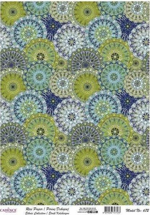 Pirinç Dekopaj Kağıdı Etnik Koleksiyon Model 672