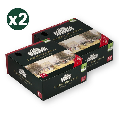 English Breakfast Bardak Poşet Çay 100'lü 200 G 2'li Ekonomik Paket – Toplam 200 Bardak Poşet