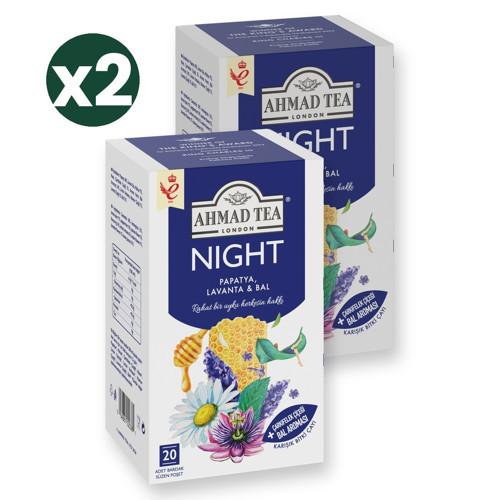 Night Karışık Bitki Çayı 20'li 2'li Ekonomik Paket – Toplam 40 Poşet Çay