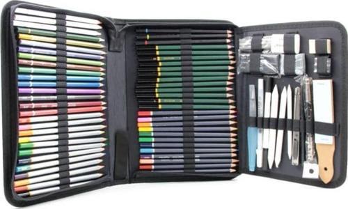 Çantalı Eskiz ve Boyama Seti 75 Parça