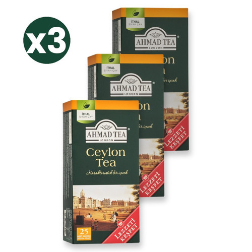 Ceylon Tea 25'li Bardak Poşet 3'li Ekonomik Paket – Toplam 75 Bardak Poşet