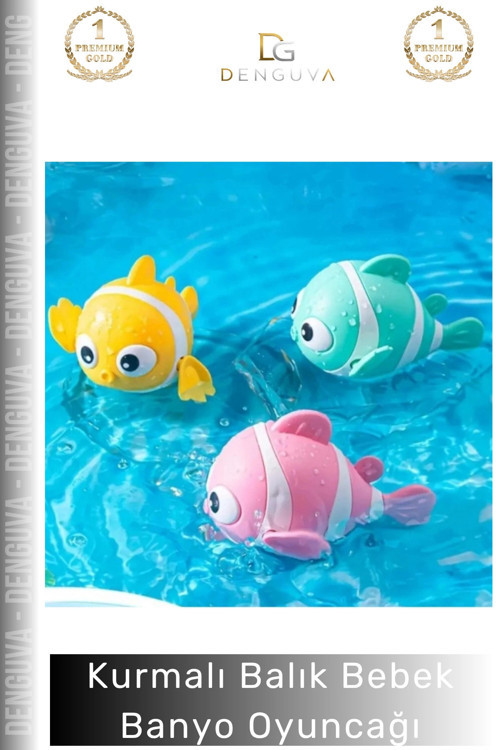 #Oyuncak Kurmalı Balık Bebek Eğitici Hareketli Havuz Deniz Aktivite Seti Çocuk Banyo Su Oyuncağı