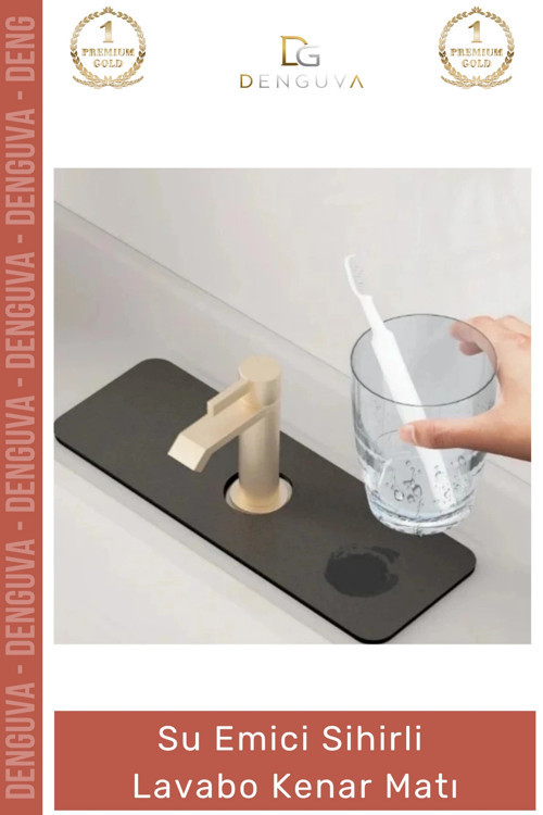 #LavaboMatı Diatom Çamur Mutfak Banyo Su Emici Kaymaz Leke Tutmaz Suni Deri Hijyenik Sihirli Lavabo