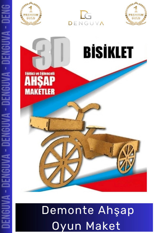 #MaketOyun Eğitici Boyanabilir 3D Puzzle Lazer Kesim Mdf Hobi Seti Sök Tak Demonte Ahşap Oyun Maket