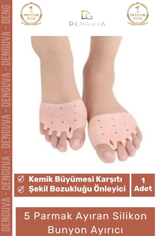#ParmakAyırıcı Makaralı Ayak Gömleği Silikon Ortopedik Deformasyon Önleyici Destek Parmak Ayırıcı Dü