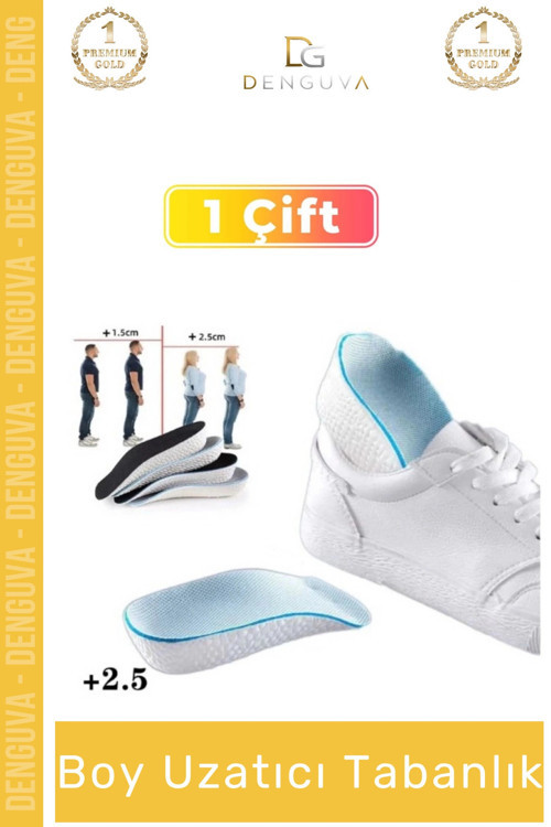 #Tabanlık Boy Uzatan Ortopedik Ergonomik Hafif EVA Yastıklamalı Uzatıcı Tabanlık 2,5 Cm 2 Adet