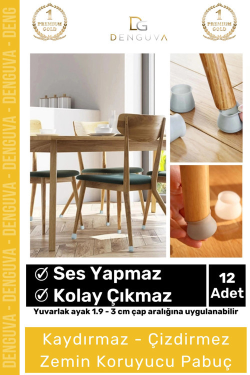 #ZeminKoruyucuSilikon Silikon Mobilya Zemin Çizilme Önleyici Gürültü Kesici Kapak Pabuç Ayak Kılıf -